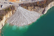 eroded ramp into flooded quarry eroded ramp into flooded quarry