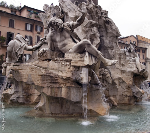 Photo: the nile river - fontana dei quattro fiumi the nile river - fontana dei quattro fiumi