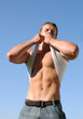 young muscular athlete