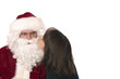 santa kiss
