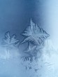 frosty pattern on window