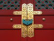 detail of temple doors/tokyo,japan