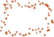 cadre feuilles rouge cadre feuilles rouge