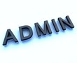 admin 3d sign admin 3d sign