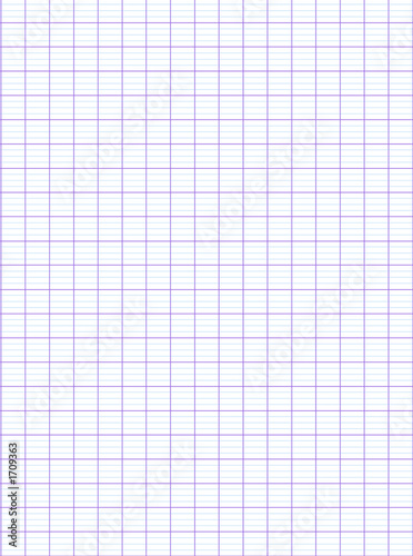 feuille à grands carreaux