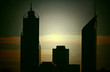 perth skyscrapers silhouette cross-processed perth skyscrapers silhouette cross-processed