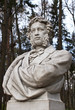 sculpture of pushkin in park arkhangelskoe