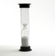small hourglass running out of time