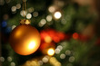 christmas golden ball