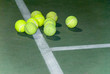 pile of tennis balls