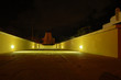 courtyard with runway lights of art deco hotel courtyard with runway lights of art deco hotel