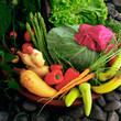vegetable display