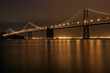 bay bridge at night