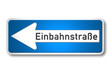 verkehrszeichen 2006: einbahnstraße links