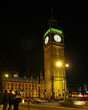 big ben in london at night