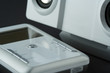 media player and speakers