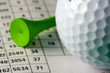 golf ball and tee