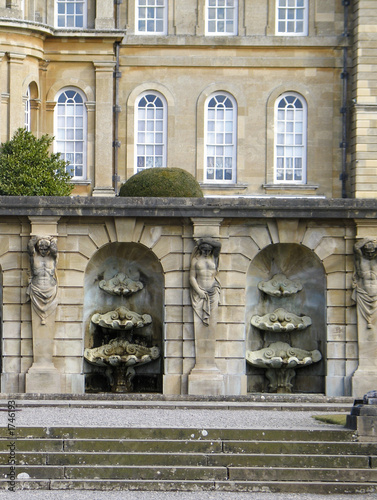 shell fountains at back of blenheim palace shell fountains at back of blenheim palace