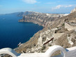 panorama de la falaise de santorin
