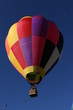 hot air balloon with vivid color