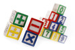 playing blocks