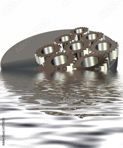 Illustration: getriebe im wasser getriebe im wasser