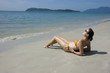 sunbathing woman