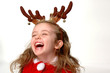 christmas reindeer girl