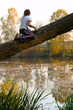 the girl on a tree