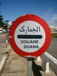 panneau douane maroc