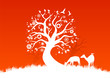 white christmas tree