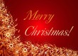 christmas red invitation card