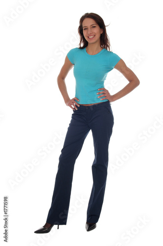 portrait of young woman standing portrait of young woman standing