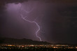 lightning thunderstorm over the city