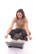 woman with laptop iv
