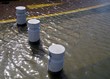 pillars in water
