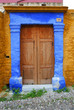 blue door