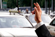 hand and taxi