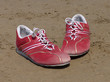 red sneakers