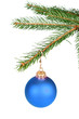christmas decoration hanging on a tree