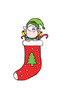 little elf - stocking
