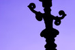 lamp post with ornaments