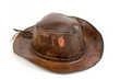 cowboy leather hat