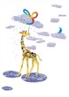giraffe on walk.