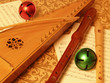 Photo: bowed psaltery with recorders closeup bowed psaltery with recorders closeup