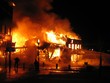 burning house