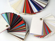 paper samples on white bakground