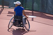 wheel chair tennis for disabled persons (women)