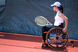 wheel chair tennis for disabled persons (women)