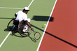 wheel chair tennis for disabled persons (men)